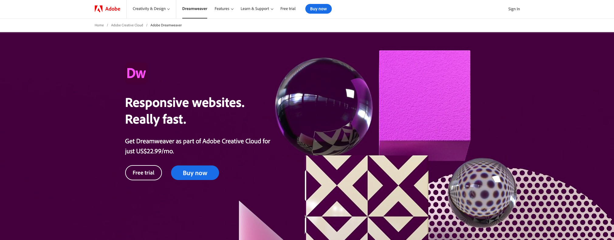 adobe dreamweaver website designer